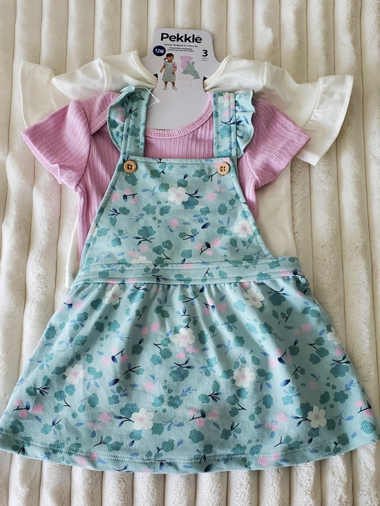 Pekkle Other - NWT Pekkle Floral Baby Girl 3 Piece Set